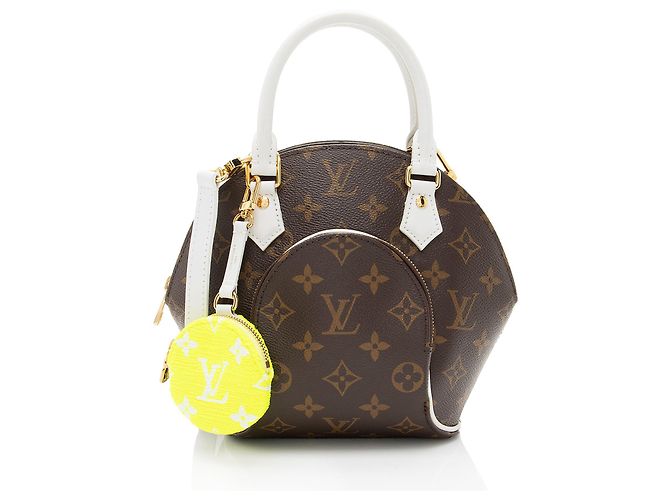 Louis Vuitton Monogram Canvas LV Match Ellipse BB Satchel Brown