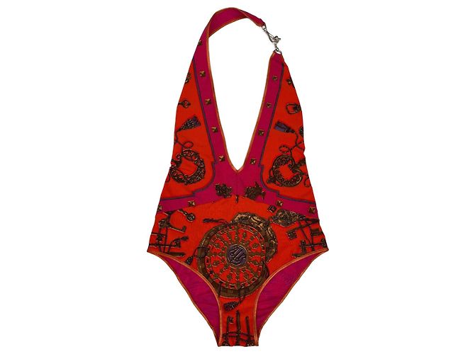 Hermès Badeanzug, Bikini Rot Mehrfarben