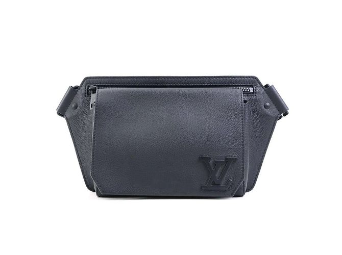 Louis Vuitton Black Leather Sling Bag