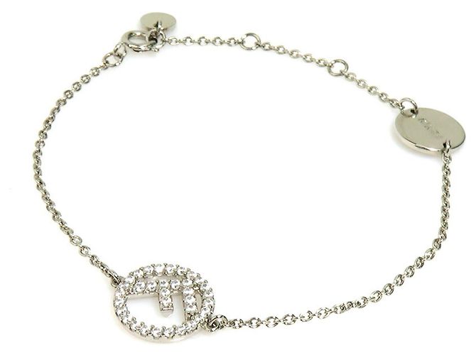 Pulseira charm Fendi com strass