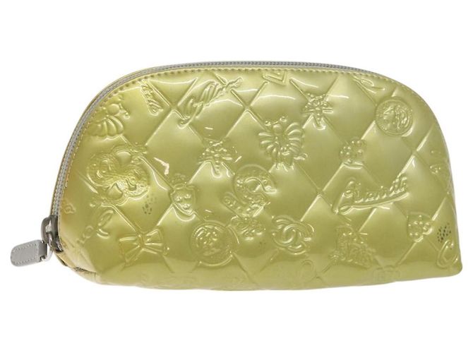 CHANEL Tasche Emaille Silber CC Auth bs26759