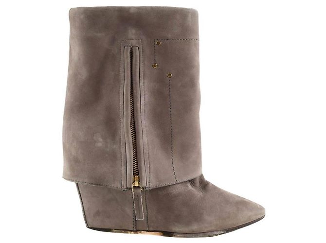 Jerome Dreyfuss Wildlederstiefel Grau