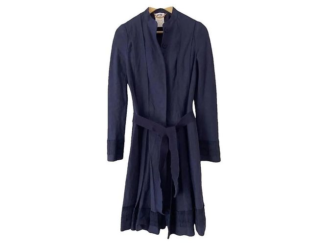 Moschino Mantelkleid Dunkelblau Hanf