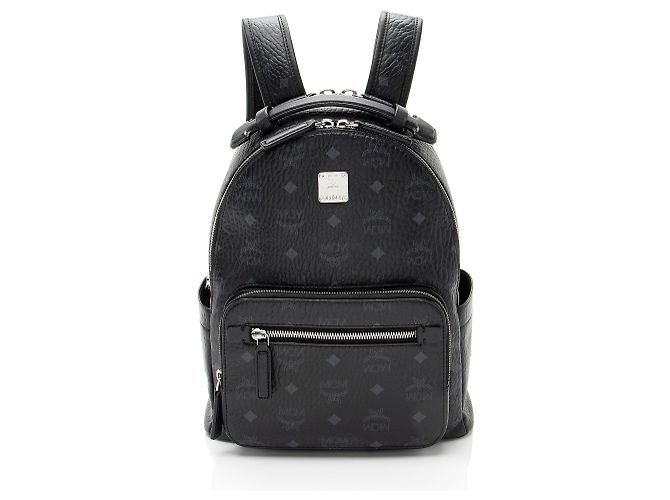 MCM Visetos Stark Small Backpack Black