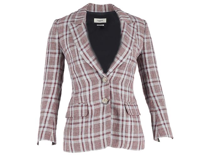 Blazer a quadri Isabel Marant Étoile in lino multicolore