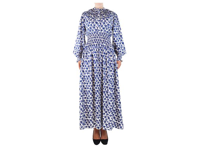 Autre Marque Blaue Zaira Bahaus Maxikleid - Größe S