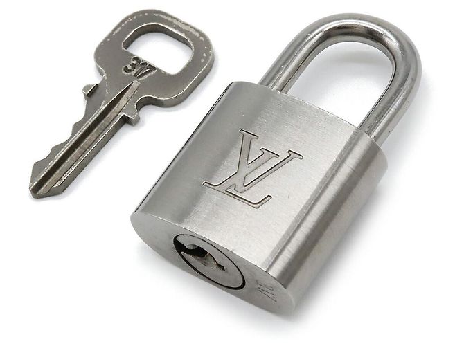 Set di chiavi con lucchetto Louis Vuitton Argento