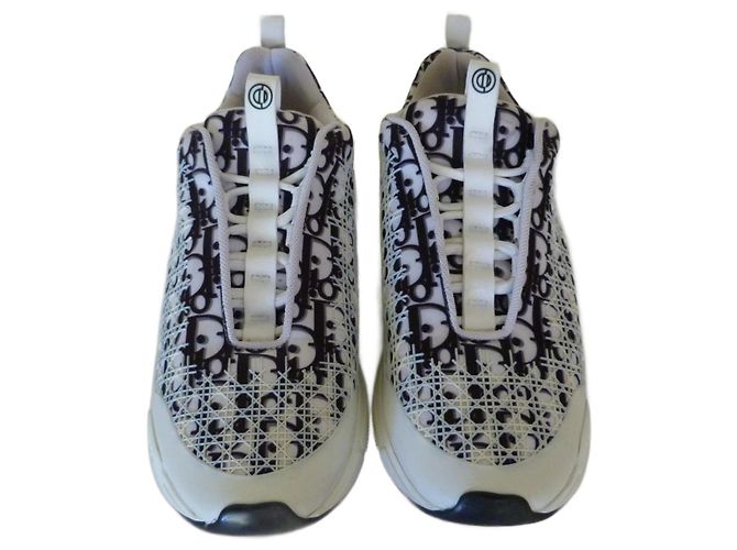Dior B 24 Sneakers Monogramm Canvas Schwarz Weiß