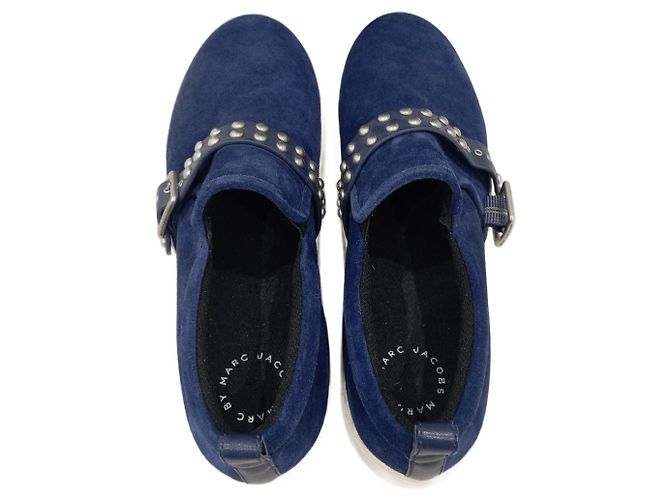 Mocassini blu e argento Marc Jacobs taglia 41