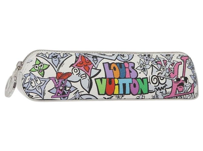 LOUIS VUITTON Monogram Comics Estuche Elizabeth para Plumas GI0874 LV Auth 127713 Multicolor