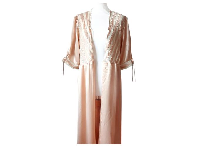 Autre Marque Accappatoio con Pizzo Rosa