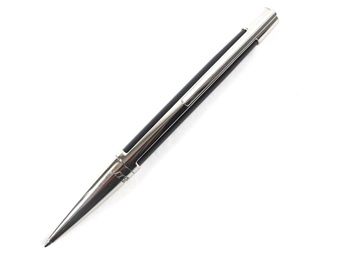 Autre Marque Dupont DEFI Engraved Logo Ballpoint Pen Black Silvery  ref.2328208