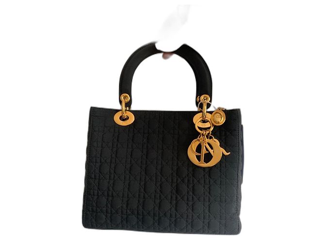 Christian Dior Lady Dior Borsa media nera Nero