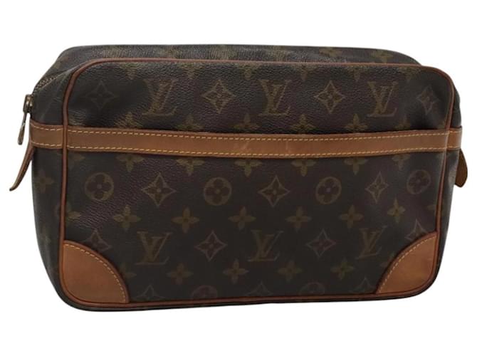 LOUIS VUITTON Monogram Compiegne 28 Clutch Bag M51845 LV Auth BA3377 Cloth  ref.2328443