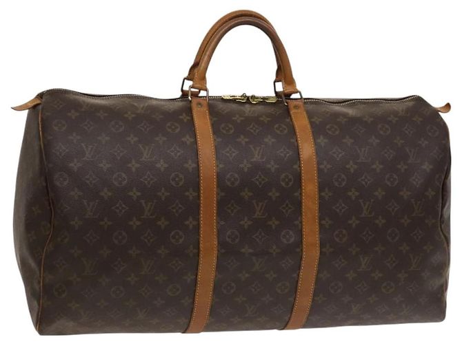LOUIS VUITTON Monogram Keepall 60 Bolsa Boston M41422 LV Auth 127361 Monograma