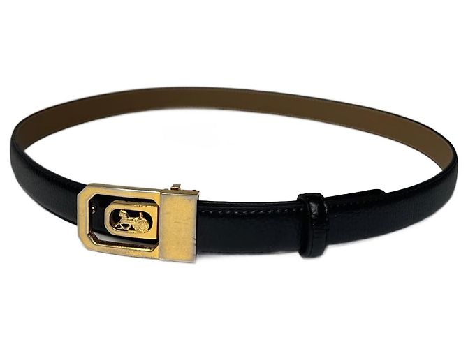 Céline Vintage Celine Paris Ledergürtel schwarz