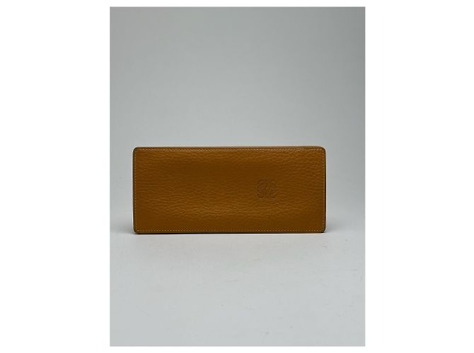 Vintage Loewe Leather case yellow Orange