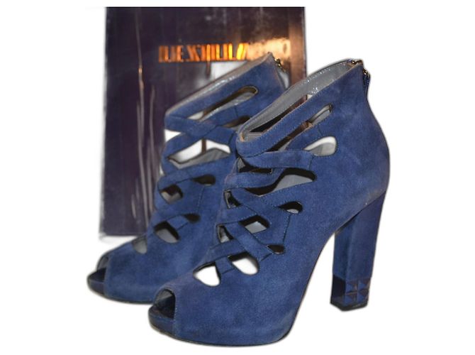 Sandali Le Silla in scamosciato blu