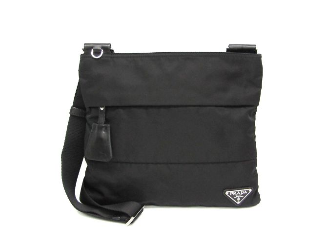 Damentasche aus Nylon Prada TESSUTO BT0741 Schwarz