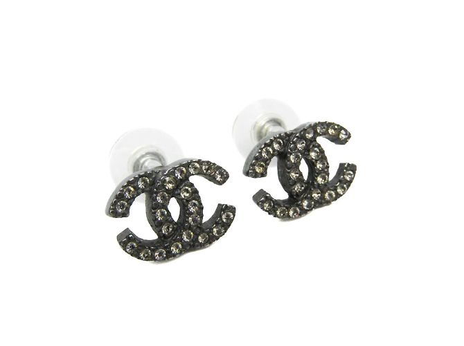 Orecchini in metallo con strass Chanel Coco Metallico