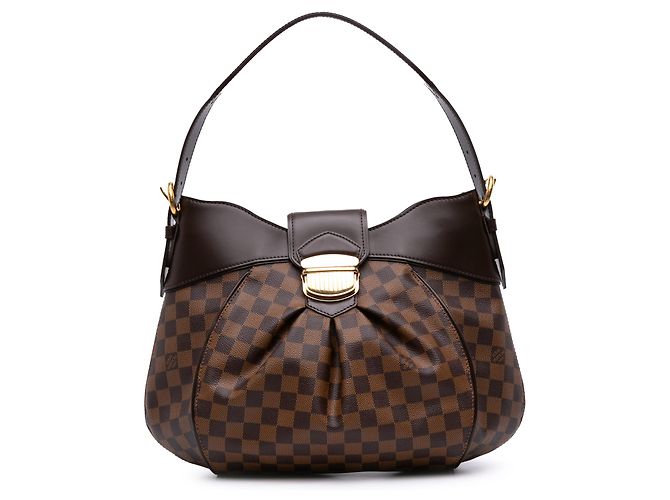Louis Vuitton Marrón Damier Ebene Sistina PM Castaño