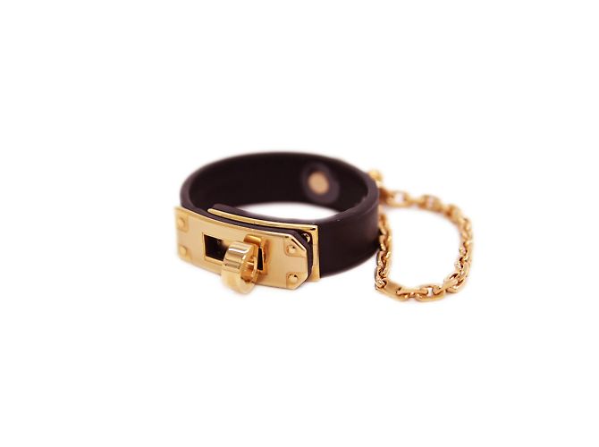 Hermès Hermes Kelly Glove Holder Black Golden