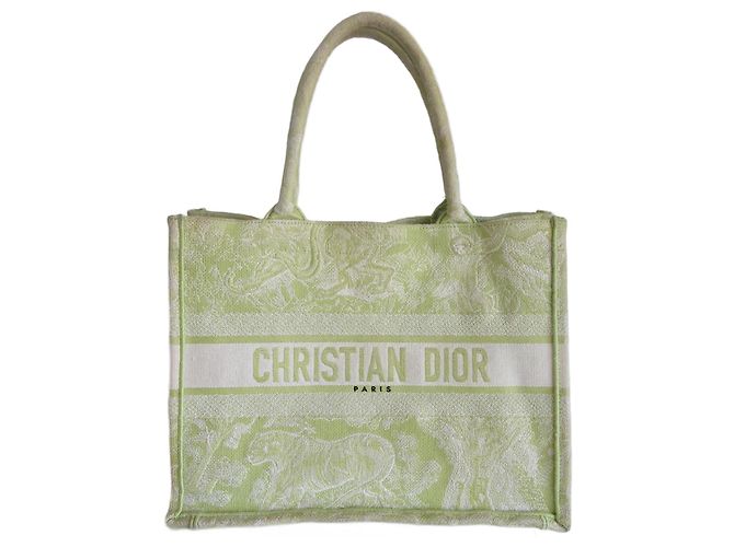 Borsa Dior Book tote media verde