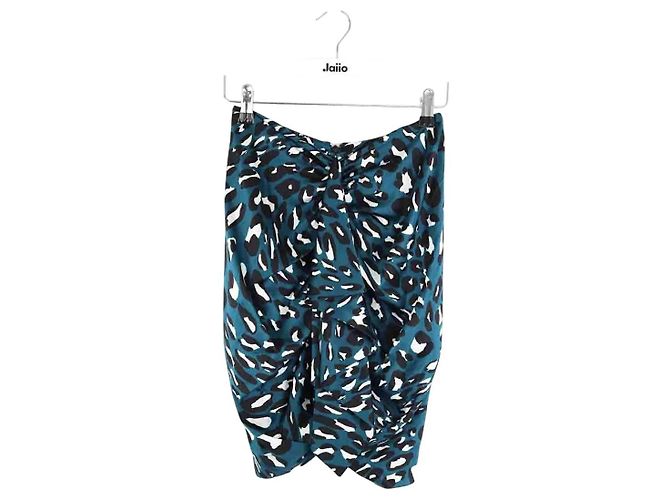 Alexandre Vauthier Minifalda de seda azul