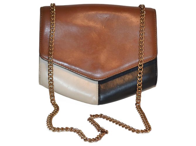 Sandro Tricolor Leather Handbag Multiple colors