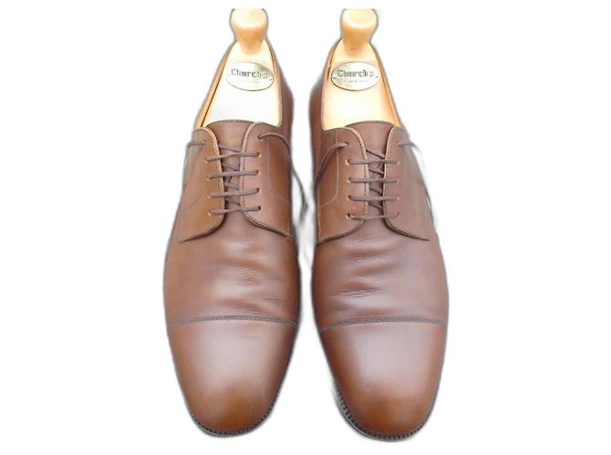 derbies jm weston marrone chiaro 9/5E 43,5 GRANDE