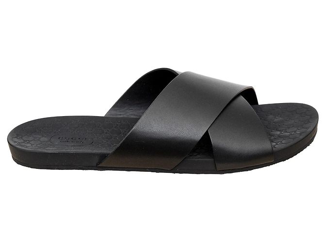 Sandali in pelle Gucci Nero