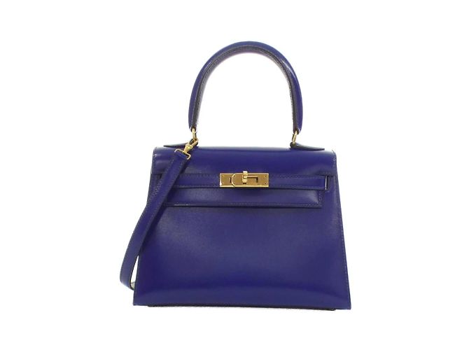 Hermès Borsa Hermes Mini Kelly Blu 