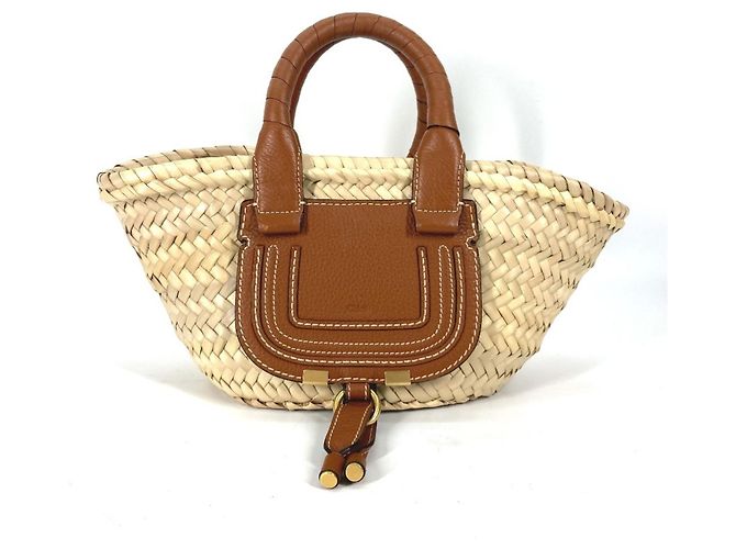 Chloé Marcie Handbag Brown Beige