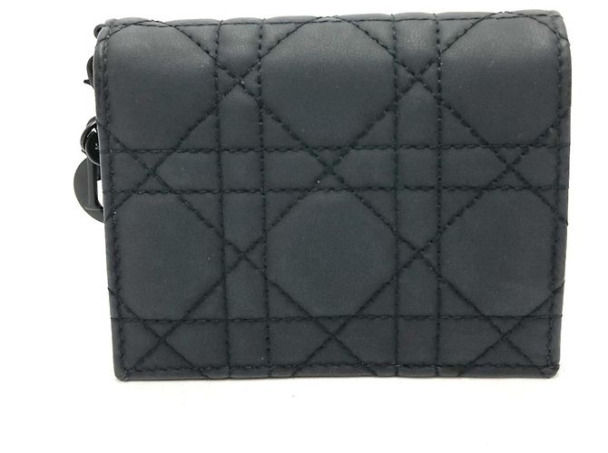 Christian Dior Mini Geldbörse Schwarz