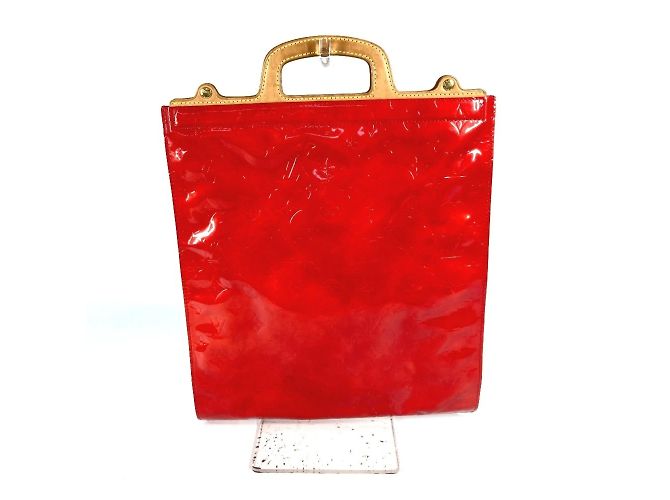 Louis Vuitton Monogram Vernis Stanton Tote Bag Red