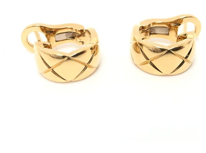 Orecchini a perno Chanel Coco Crush D'oro Oro giallo