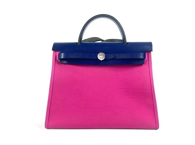 Hermès Sac à main Hermes Airbag Zip PM 31 Rose Bleu