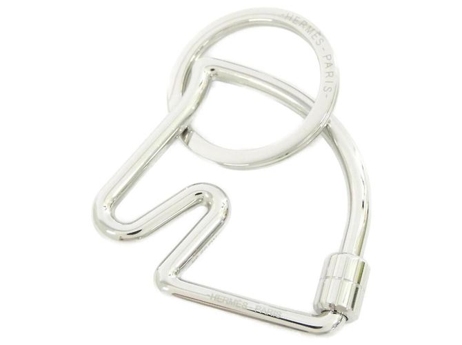 Hermès Hermes Cheval Key Ring Silvery
