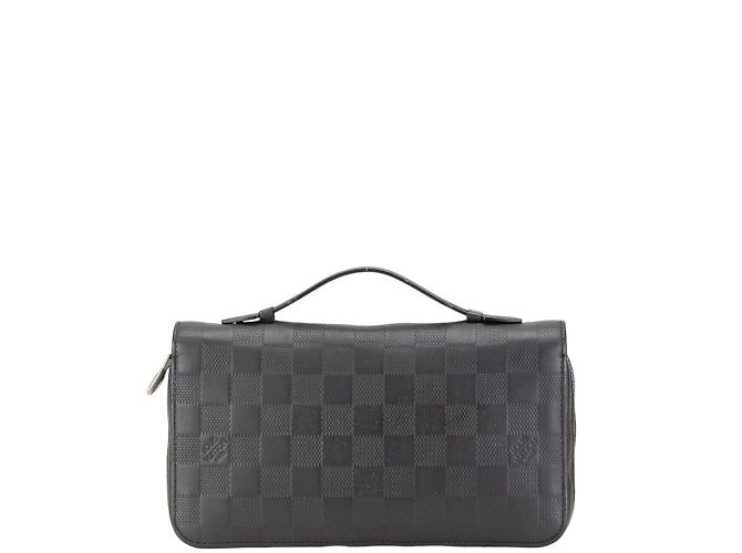 Cartera larga Zippy XL Damier Infini Louis Vuitton Negro