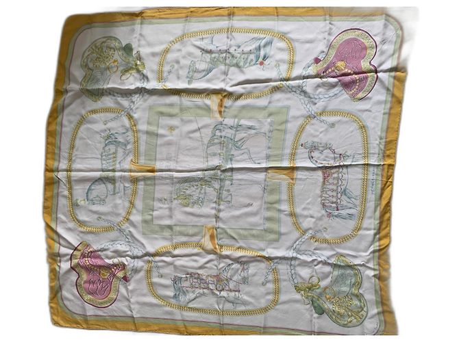 Foulard Hermès Grand Apparato in seta multicolore
