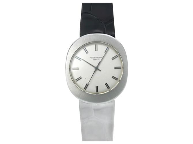 Reloj automático antiguo para hombre Patek Philippe 3580A de plata