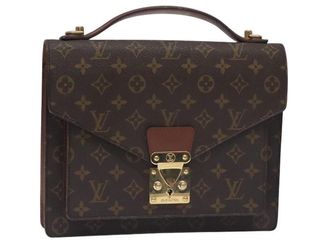 LOUIS VUITTON Monogram Monceau 28 Bolsa de Mano M51185 LV Auth 130236 Monograma