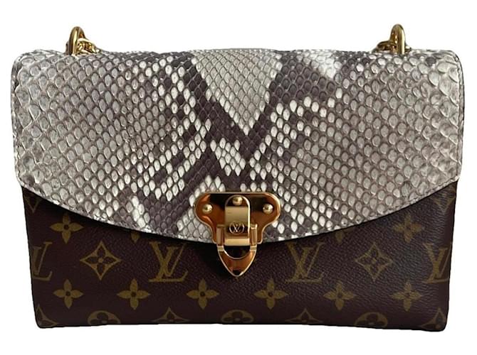 Louis Vuitton Saint-Placide em Python Marrom
