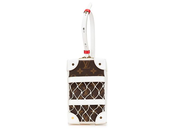 Bolsa transversal Monogram Soft Trunk Phone Box Louis Vuitton x NBA Marrom Branco