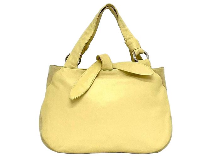 Bolsa de couro camurça amarela Loewe Amarelo