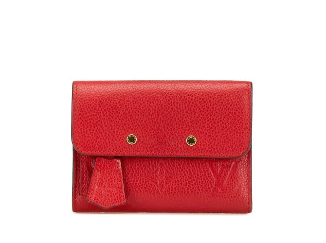 Louis Vuitton Monogram Empreinte Tri-fold Wallet Red Fuschia