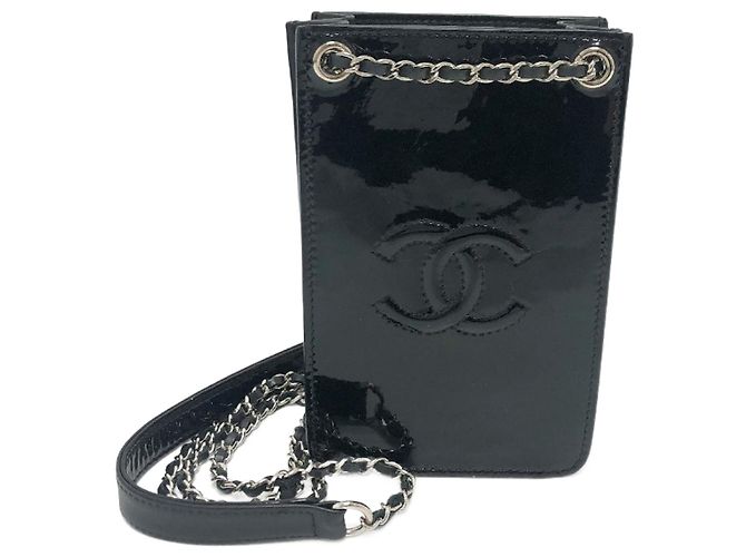 Borsa a spalla Chanel Coco Mark Pouch con catena Nero
