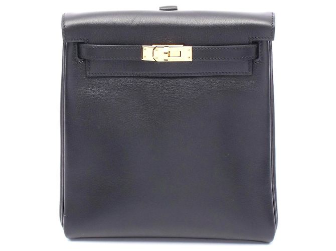 Hermès Mochila Hermes Kelly Ado PM Negra Negro