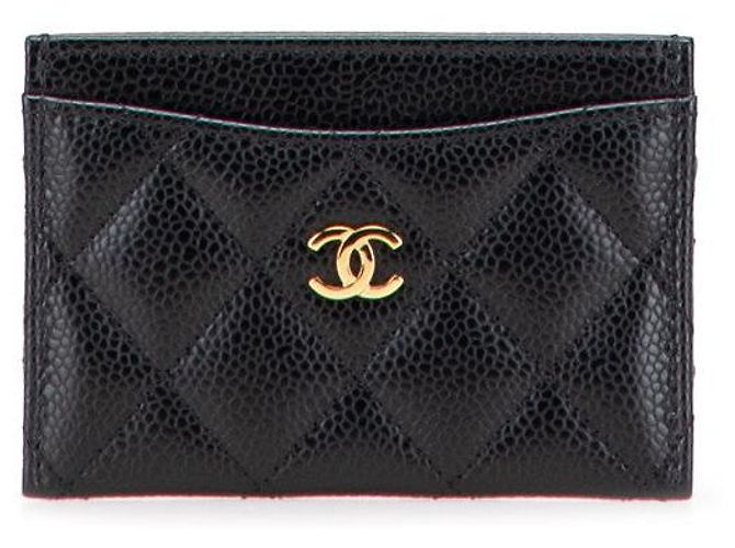 Chanel Classic Caviar Card Case Black