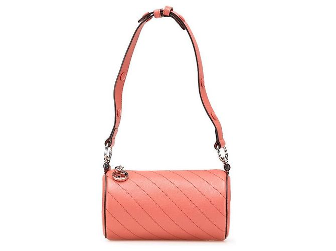 Bolsa de Ombro de Couro Gucci Blondie Rosa